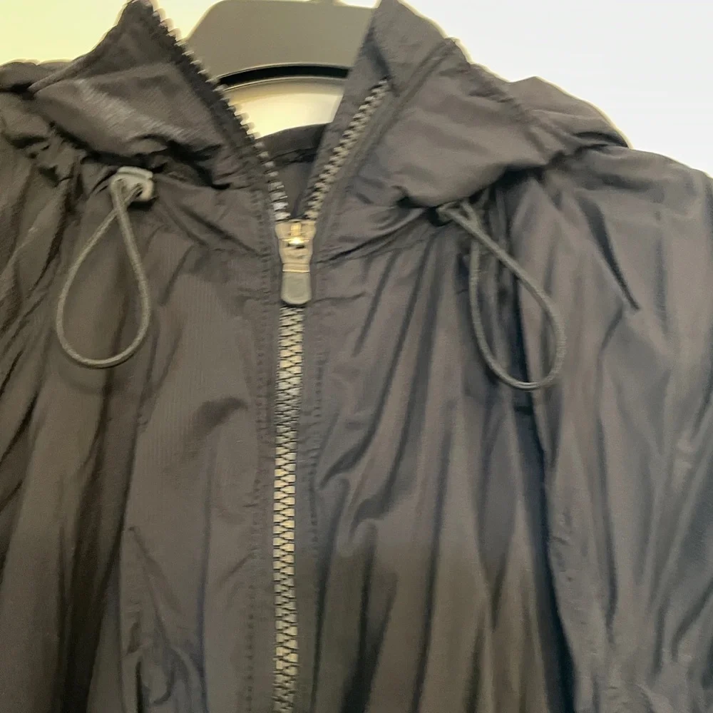 Women’s  Black Hooded Jacket - Picture 3 of 5